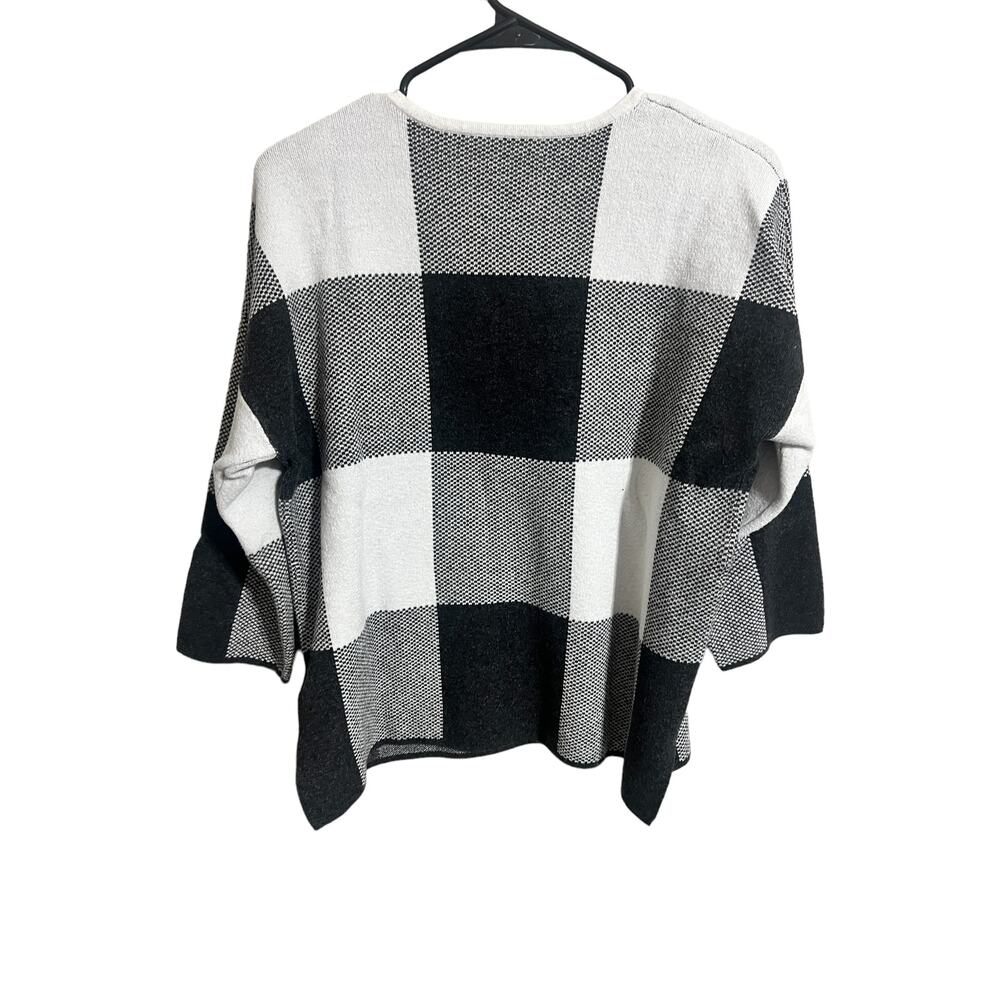 Max Studio Block Pattern Sweater Large - image 2